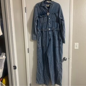 Universal Thread Blue Denim Jumpsuit